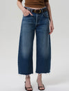 Ayla Raw Hem Crop in Chaya