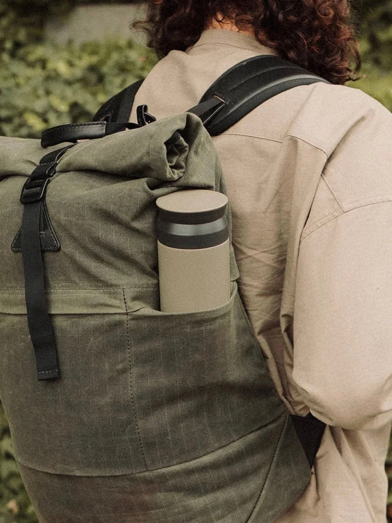 Small Travel Tumbler in Sand Beige