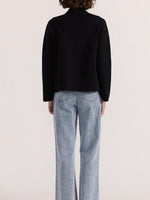 Aiden Crop Coatigan in Black