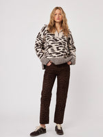 Stirling Quarter Zip Knit in Animal Kingdom