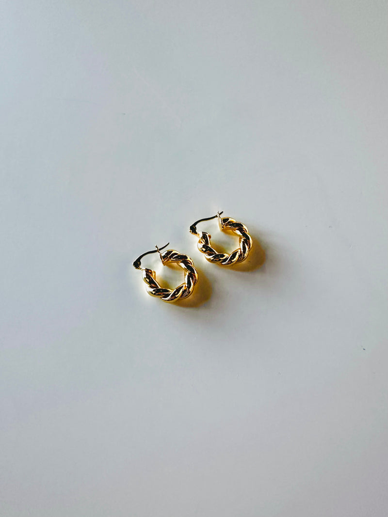 Kaine Hoops in 14K Gold Plated