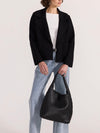 Aiden Crop Coatigan in Black