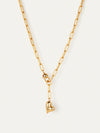 Puffy Heart Necklace in High Polish Gold