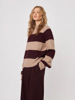 Edison Mock Neck Stripe Knit