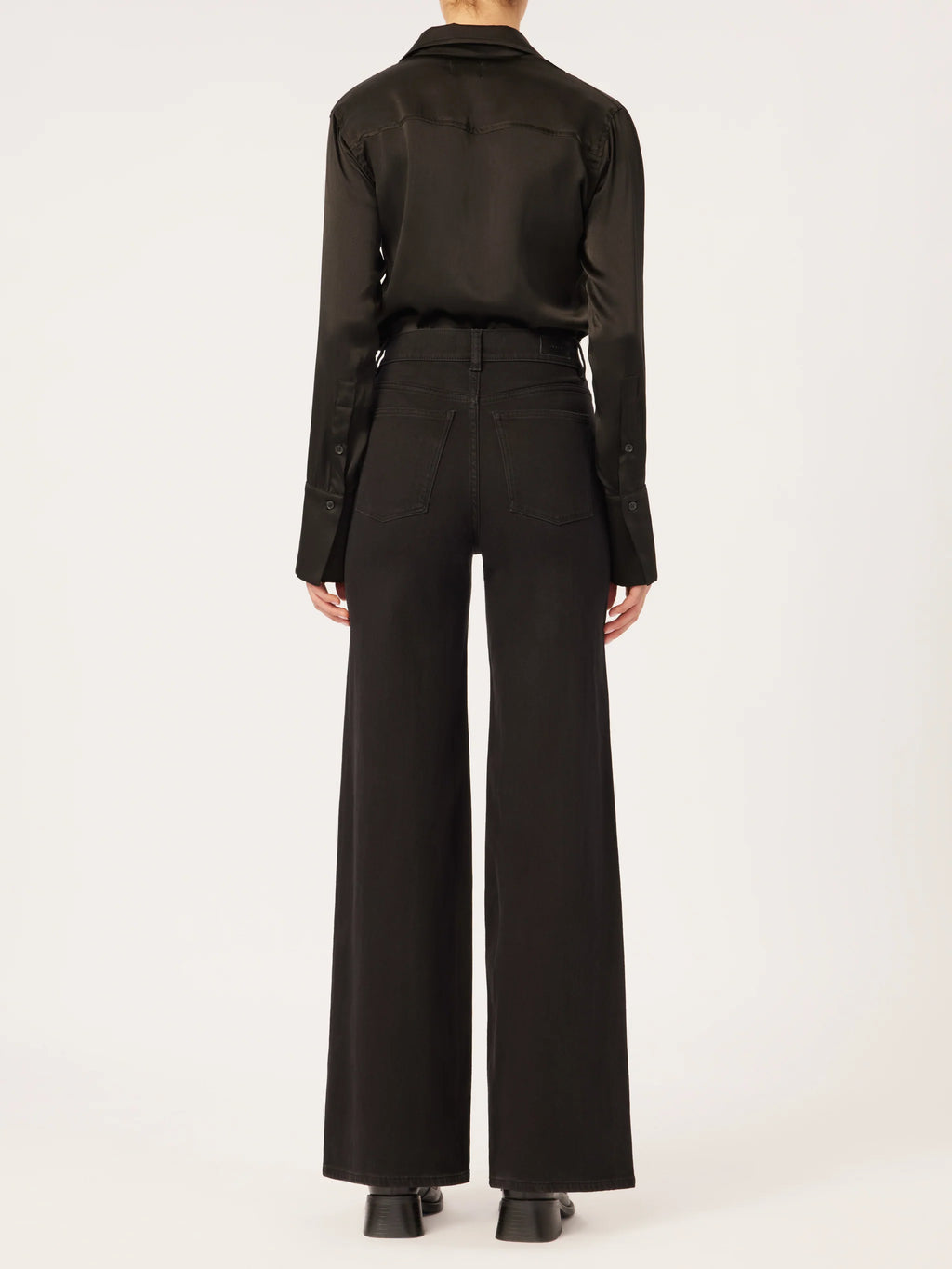 Hepburn Wide Leg in Jet Black