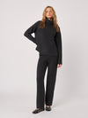 Jett Ribbed Knit Turtleneck in Carbon