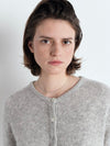 Vitow Knit Cardigan in Gris Clair Chine