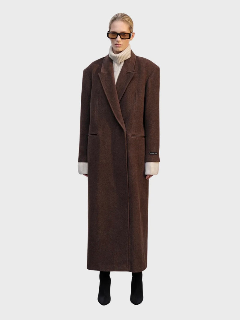 Drew Coat in Brown