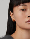 Mini Lennon Hoops in Gold