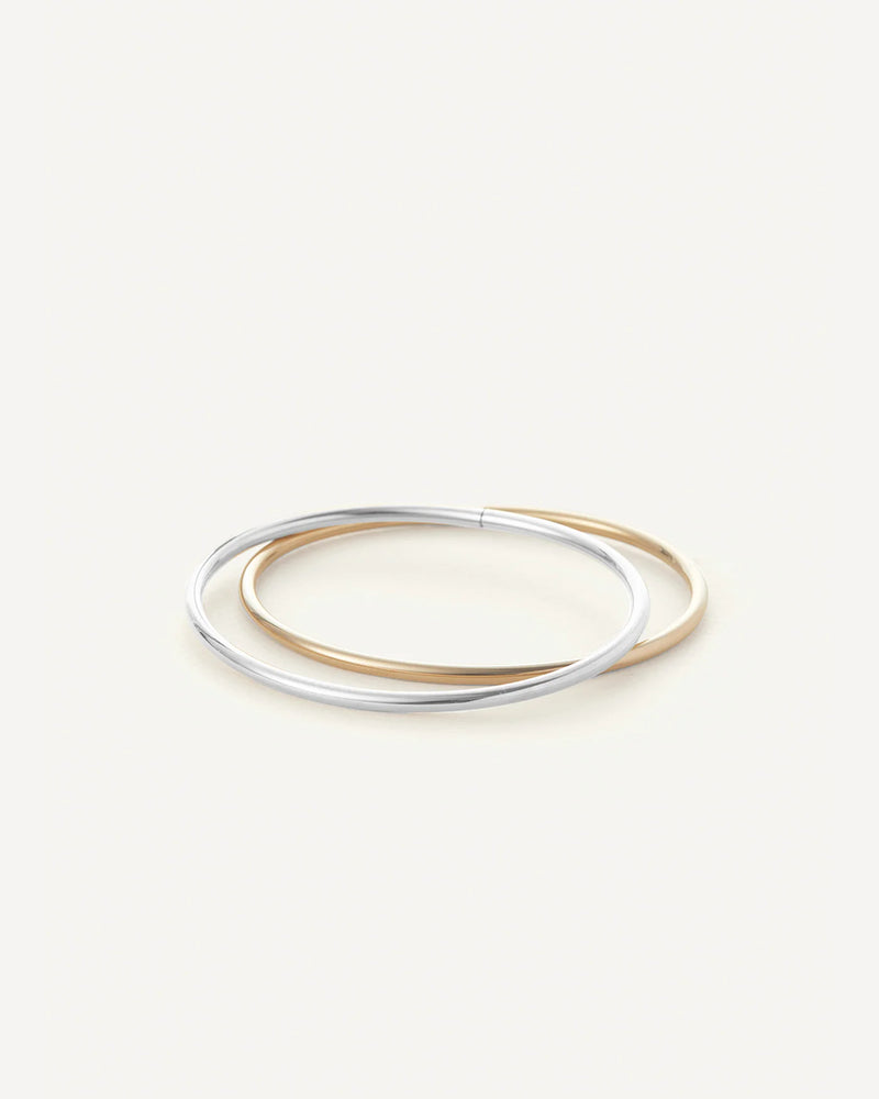 Dane Bangle Set in Two-Tone