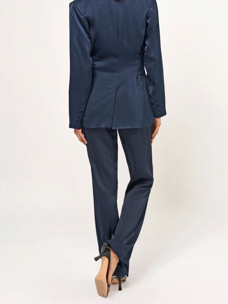 Katherine Straight Leg Trousers in Navy