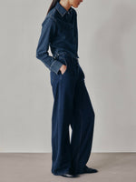 Isabel Wide Leg in Rain Storm