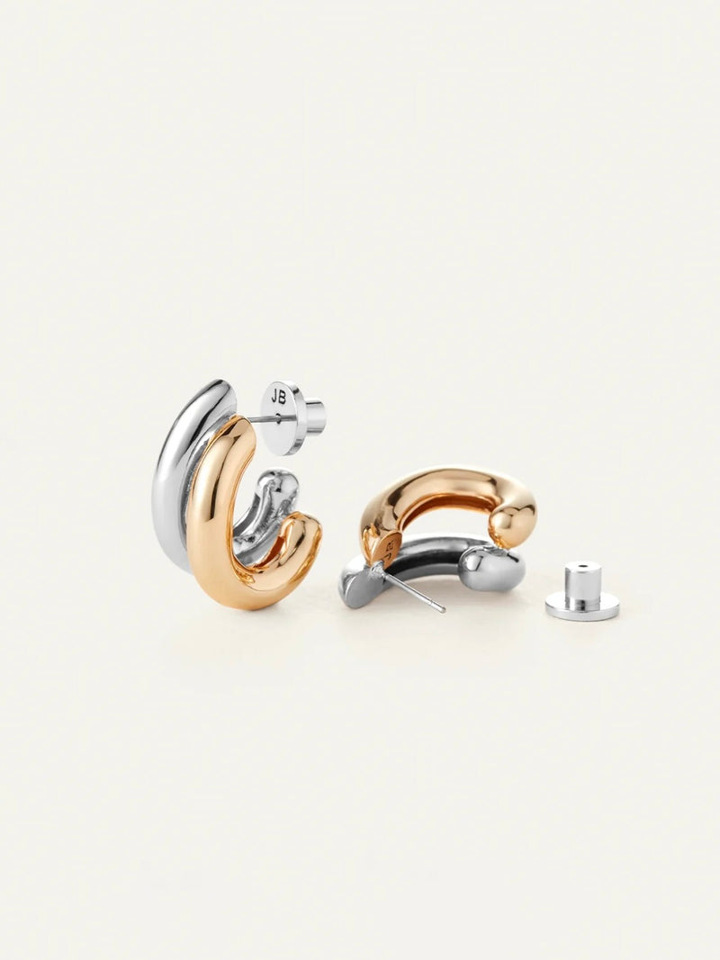 Florence Earrings in Two-Tone