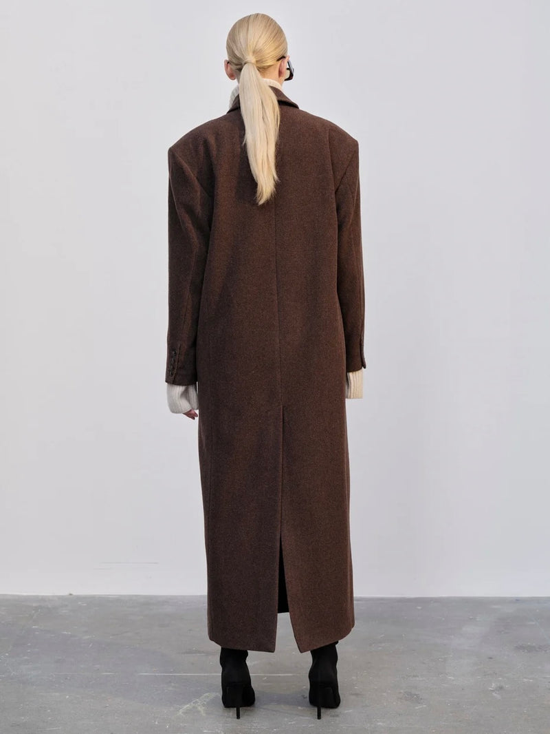 Drew Coat in Brown