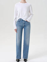 Harper Straight Jean in Forum (Stretch)