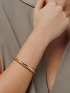 Gia Bangle in High Polish Gold