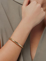Gia Bangle in High Polish Gold