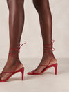 Bellini Leather Sandals in Red
