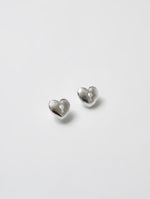 Heartlock Stud in Silver