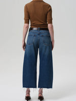 Ayla Raw Hem Crop in Chaya