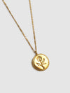 Rose Coin Chain in Gold