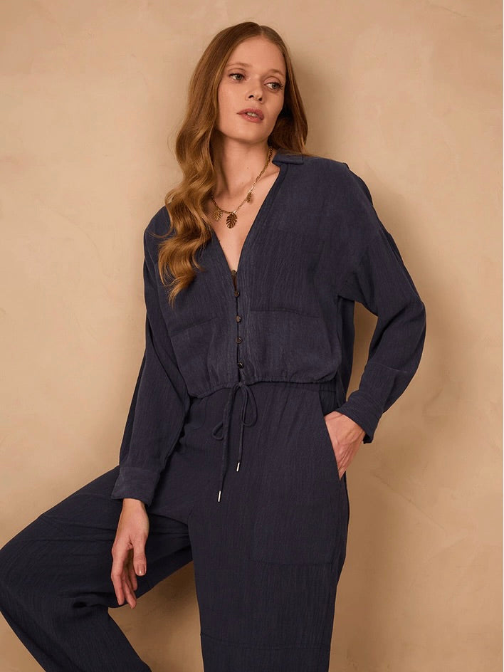 Tie Shirt in Azul