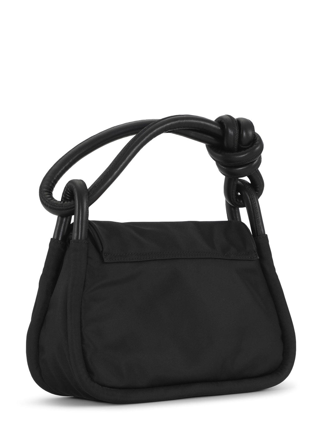 Knot Flap Over Bag in Black