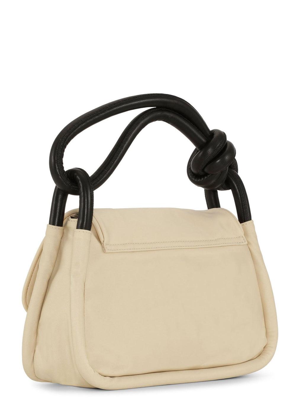 Knot Flap Over Bag in Pale Khaki