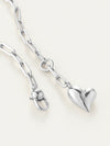 Puffy Heart Necklace in High Polish SIlver