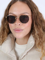 Hunter Ace Sunglasses in Flame/Gold w/ Grey Lenses