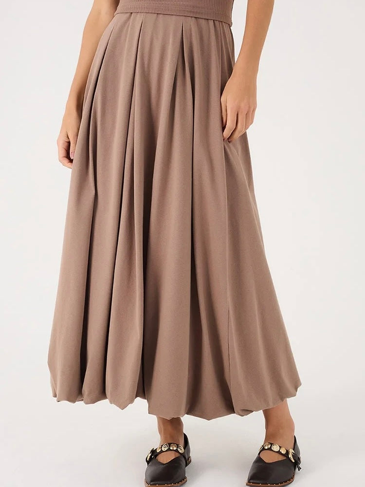 Balloon Skirt in Taupe
