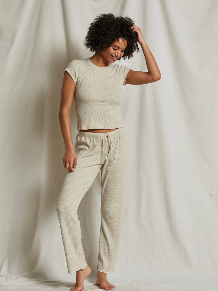 Leann Sweater Rib Straight Leg Pant