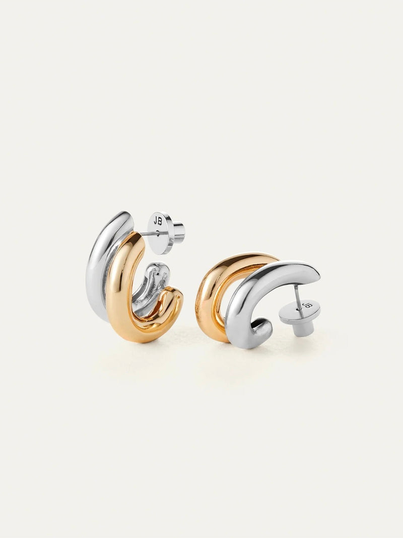 Florence Earrings in Two-Tone