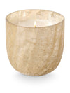 Winter White Large Boxed Crackle Glass Candle