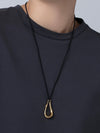 Egret Rope Necklace in Gold