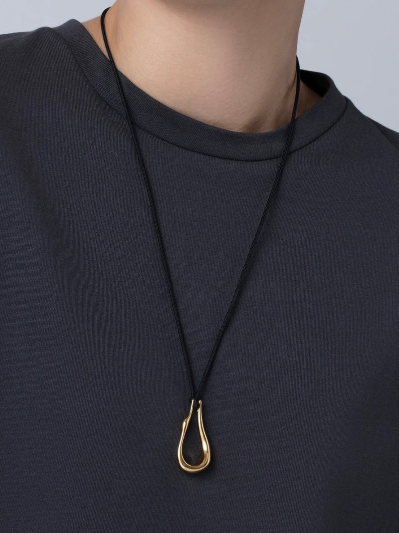 Egret Rope Necklace in Gold