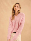 Harlan V Neck Fuzzy Knit