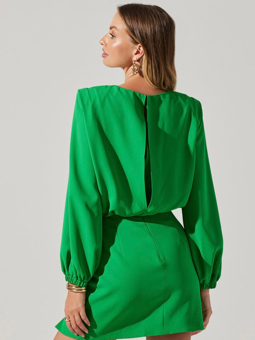 Lunden Mini Dress in Green