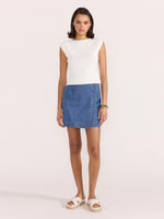 Tate Denim Wrap Skirt