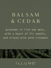 Balsam & Cedar Small Boxed Crackle Glass Candle