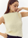 Angie Fuzzy Knit Top