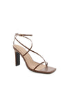 Xiomara Strappy Heel in Chocolate Crinkle Patent