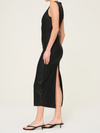 Esme Dress in Black Coated