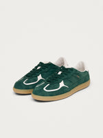Rife Leather Sneakers in Forest Green