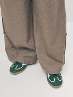 Rife Leather Sneakers in Forest Green