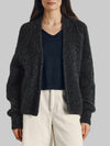 East Knit Cardigan in Anthracite Chine
