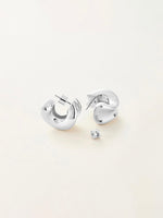 Chunky Doune Earrings in Silver