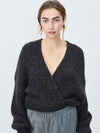 East Knit Cardigan in Anthracite Chine