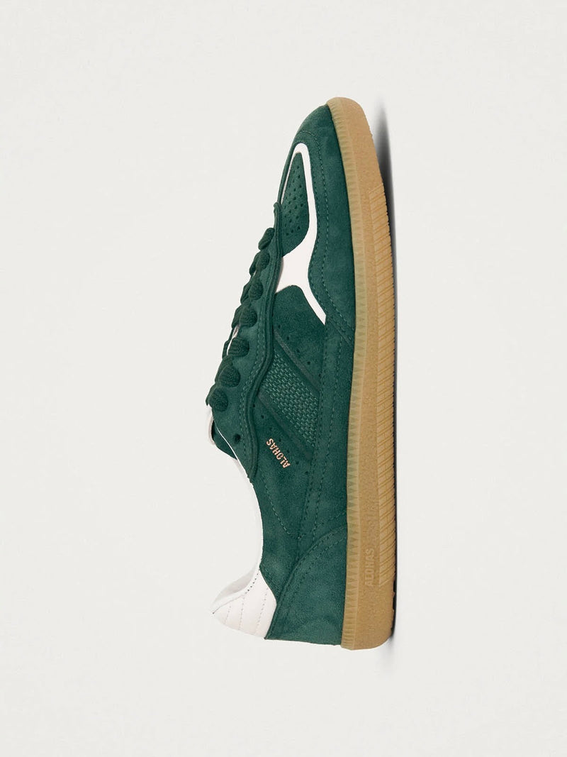 Rife Leather Sneakers in Forest Green
