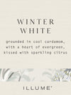 Winter White Large Boxed Crackle Glass Candle